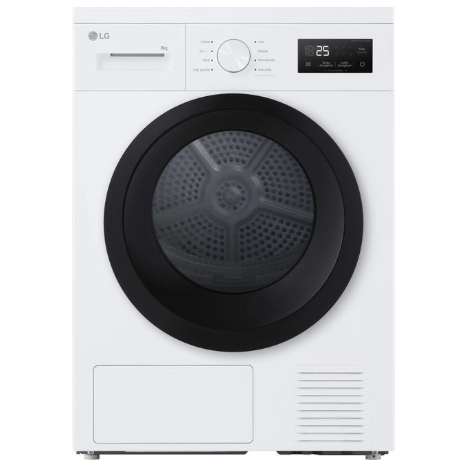 Lg Asciugatrice Libera Installazione 8 Kg Bianco Pompa di Calore Rna1008nwk