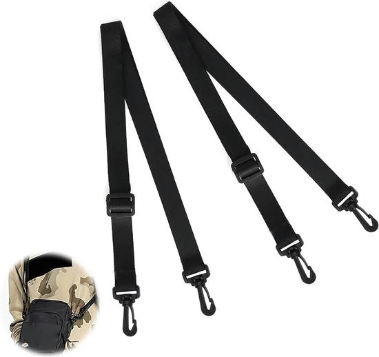 Riem per spalla universale - 2 pezzi - cintura sottile - larghezza 25 mm - lunghezza regolabile 75-135 cm - cintura di ricambio per zaini da viaggio - zaini sportivi - elettrodomestici.