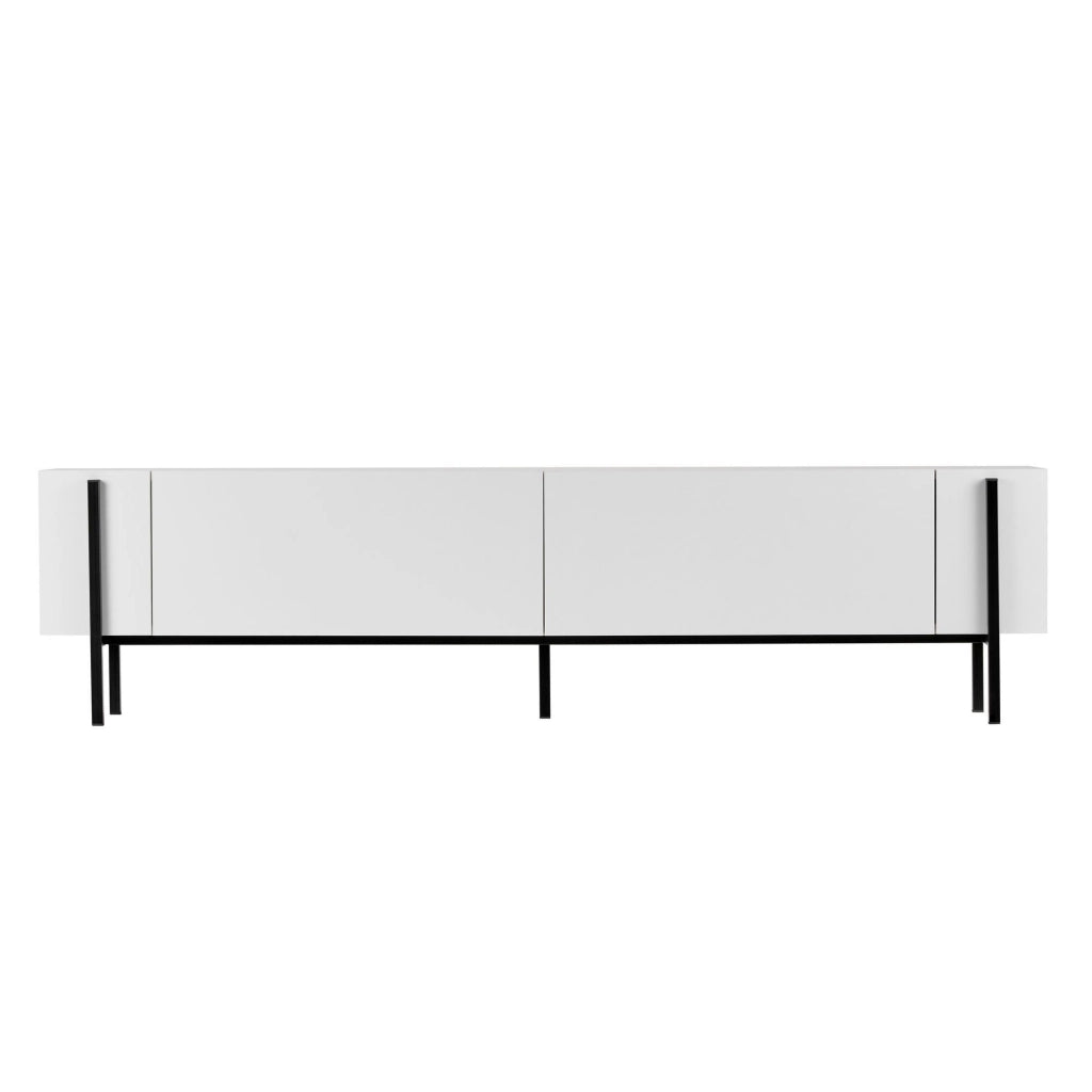 Noga, Mobile Porta tv 2 Ante, 180x30x45h cm Bianco