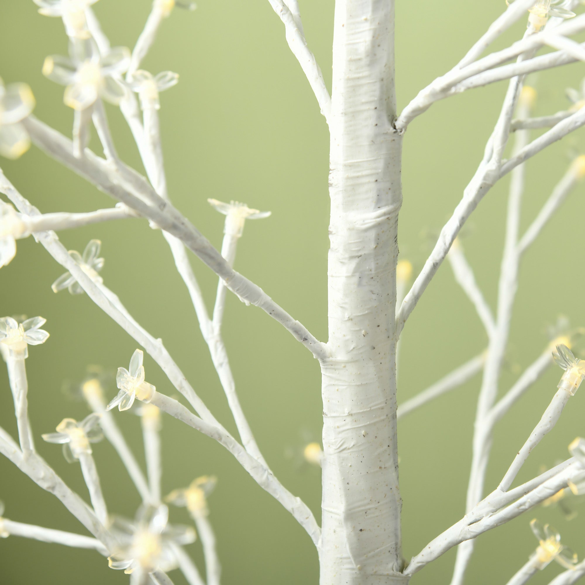 Albero di Natale 180 cm con 180 Luci LED 3 Livelli di Luminosità per Interni ed Esterni Bianco