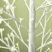 Albero di Natale 180 cm con 180 Luci LED 3 Livelli di Luminosità per Interni ed Esterni Bianco