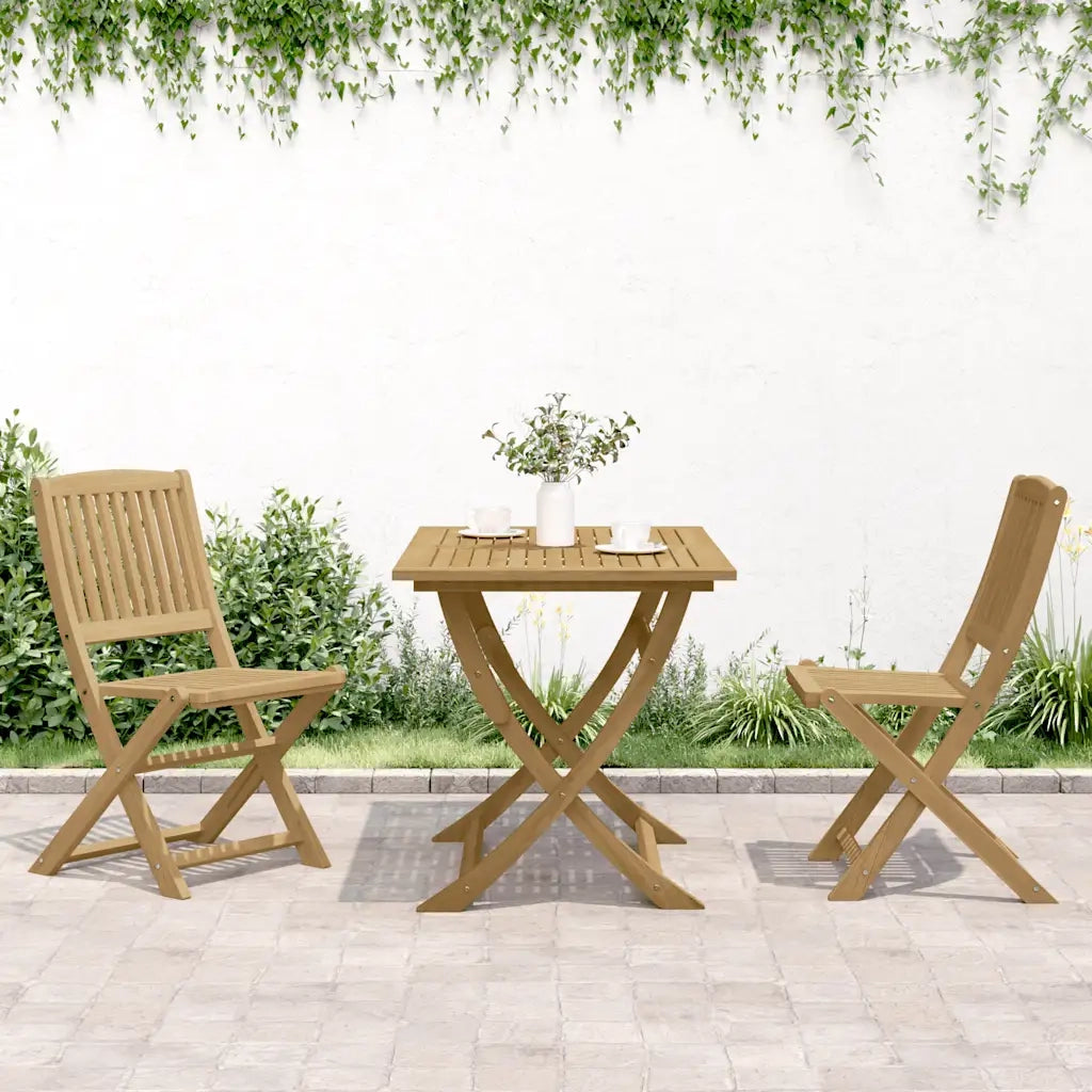 Sedie Giardino Pieghevoli 2 pz | Sedie da Esterno 44x50x88 cm Massello Acacia