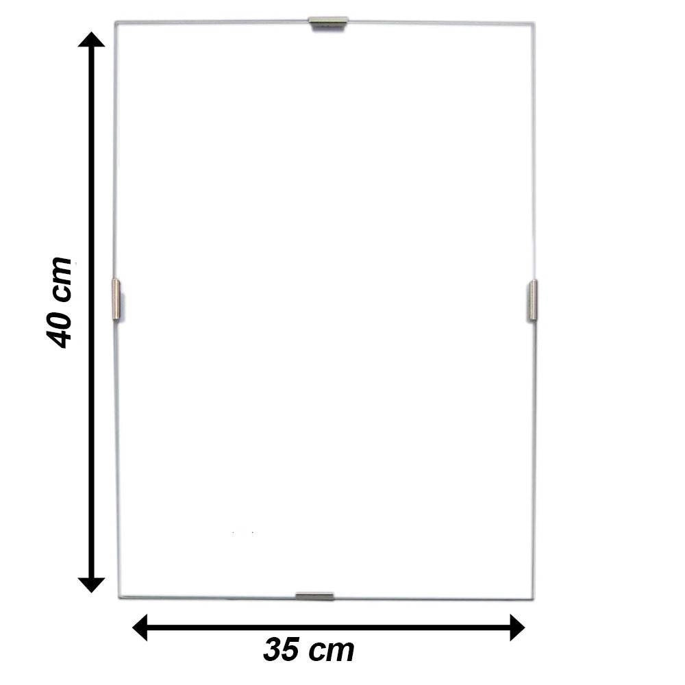 Trade Shop - Cornice A Giorno 35 X 40cm In Crilex Cornici Portafoto Puzzle Poster Foto Stampe -