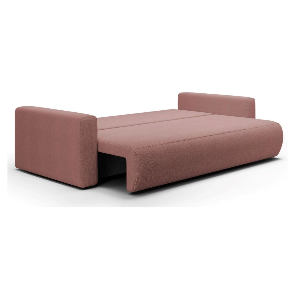 Erbezzo, Divano Letto 2 Posti Contenitore, 240x105 cm Rosa