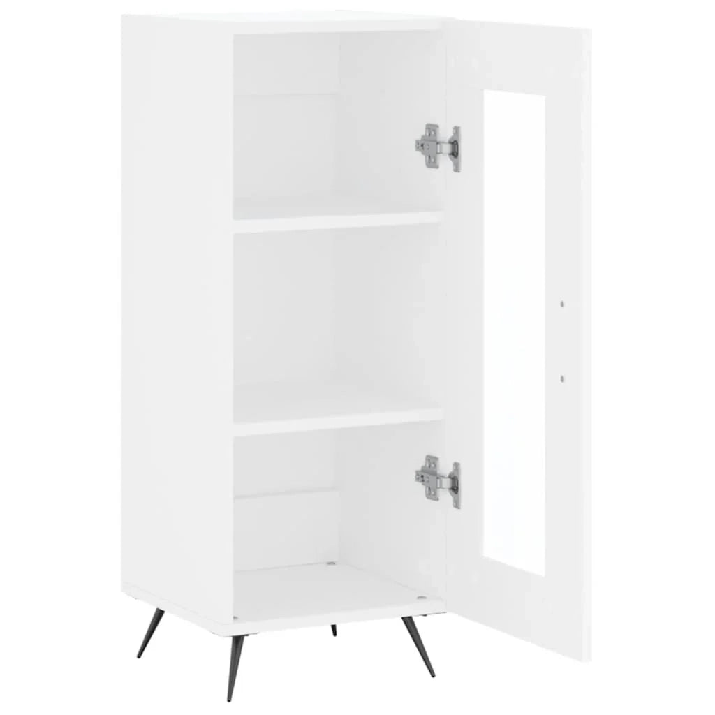 Buffet credenza cassettiera armadio mobile contenitore organizer per cucina soggiorno salotto 34,5 x 34 x 90 cm legno ingegnerizzato bianco 02_0030283