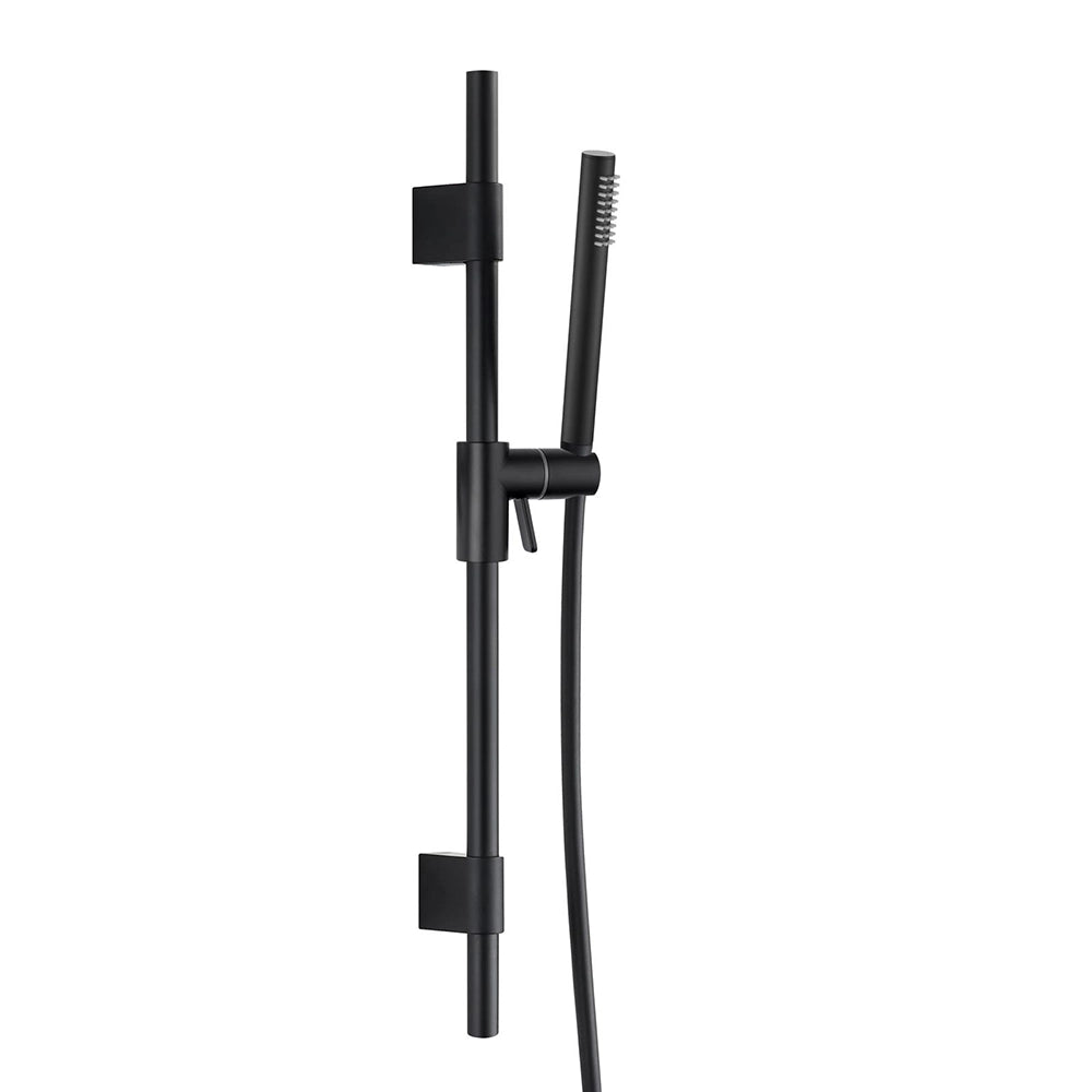 Saliscendi ottone nero opaco con doccino e flessibile pvc 150 cm | Adda