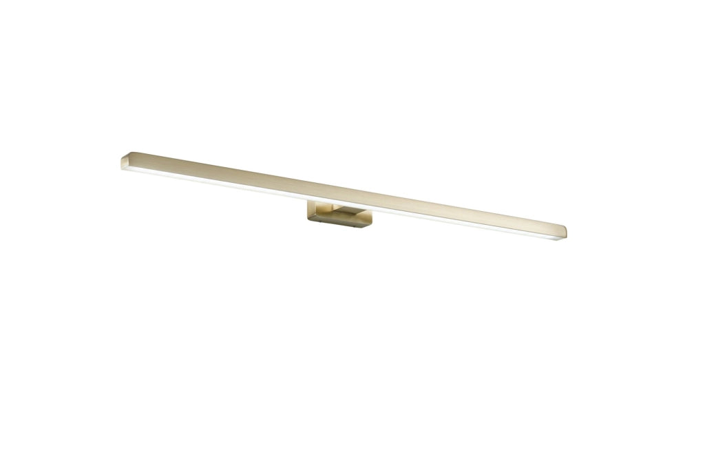 APPLIQUE LED LANCER ORO FISSAGGIO PARETE E SPECCHIO 13W 1000LM 4000K IP54 75x9x4CM