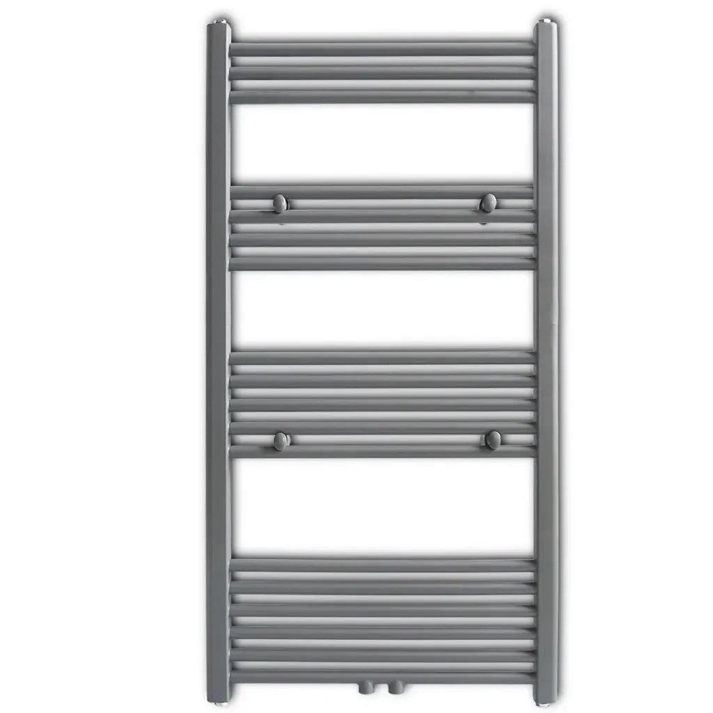 Portasciugamano Radiatore Riscaldamento Centrale Dritto 600x1160 mm Grigio  cod mxl 76462