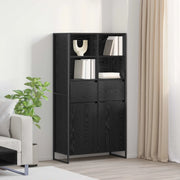Credenza 2 pcs Rovere Nero 81 x 36 x 150.5 cm Legno multistrato 3403034