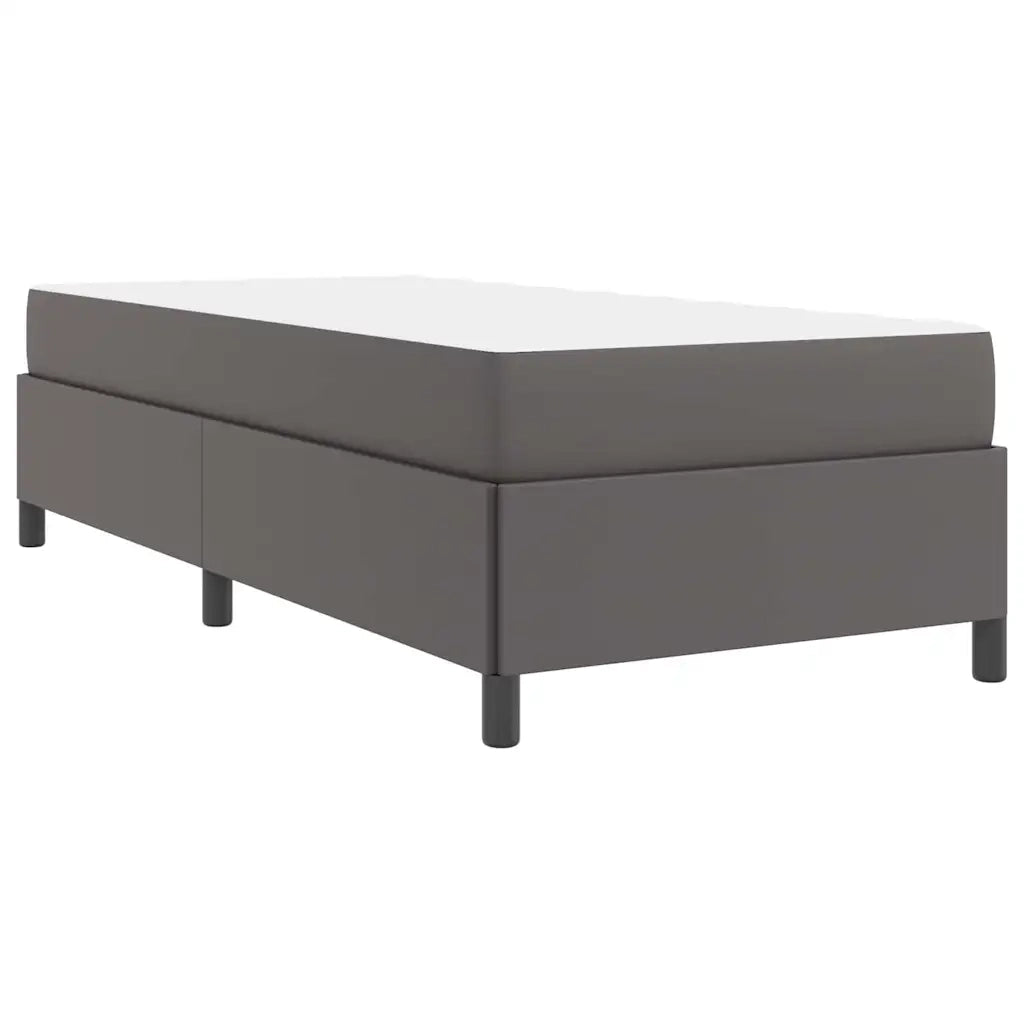 vidaXL Struttura letto con materasso con materasso Grigio 90 x 200 cm