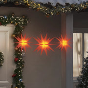 Luci di Natale con LED 3 pz Pieghevoli Rosse