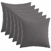 Federa 6 pz HEERLEN Grigio Chiaro 35 x 35 cm Tessuto 907982