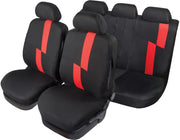 Set Completo Coprisedili Flash Universale nero-rosso