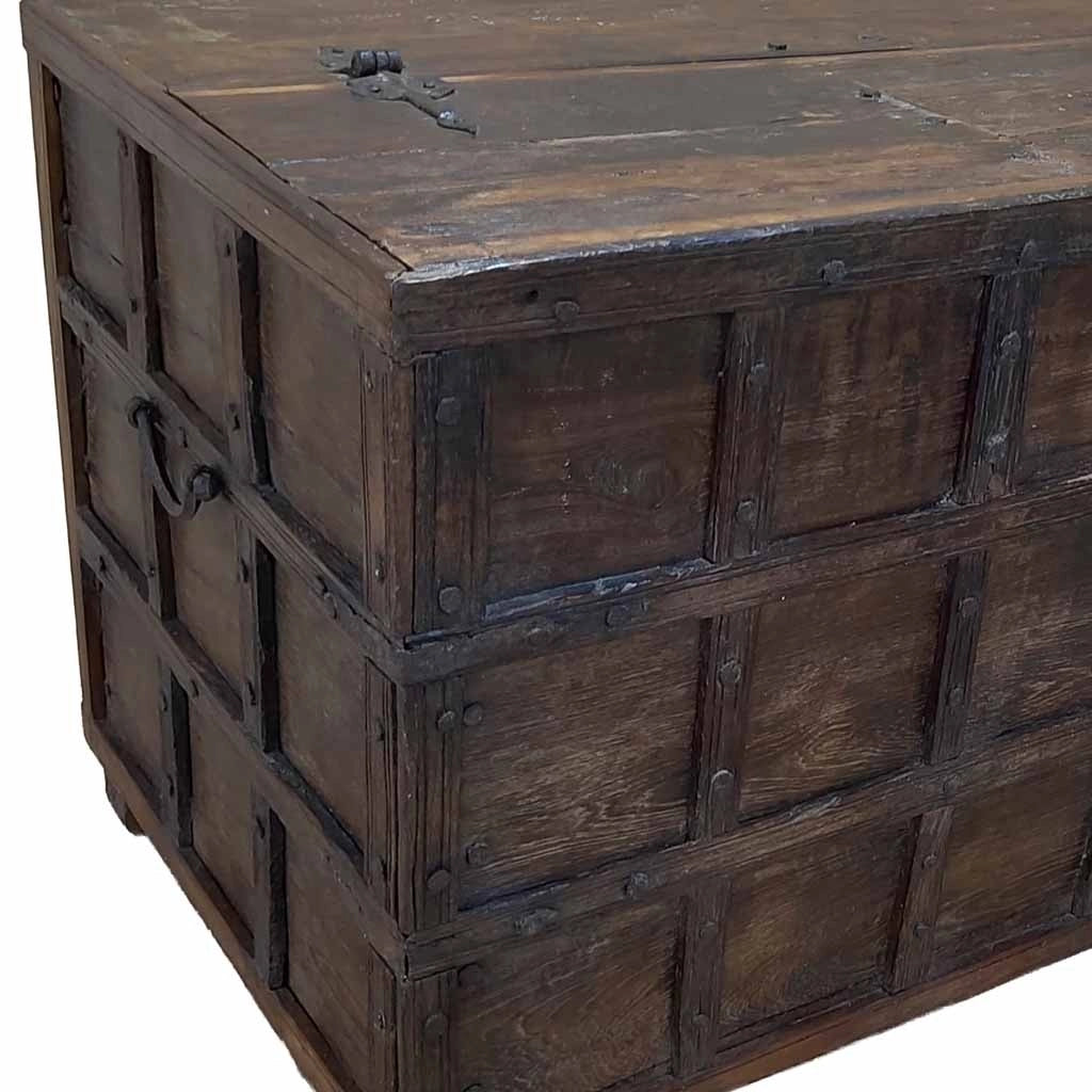 Baule in legno fatta a mano 118x65x74h cm