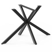 IDMarket - ALIX base de mesa de metal negro 130 cm diseño industrial