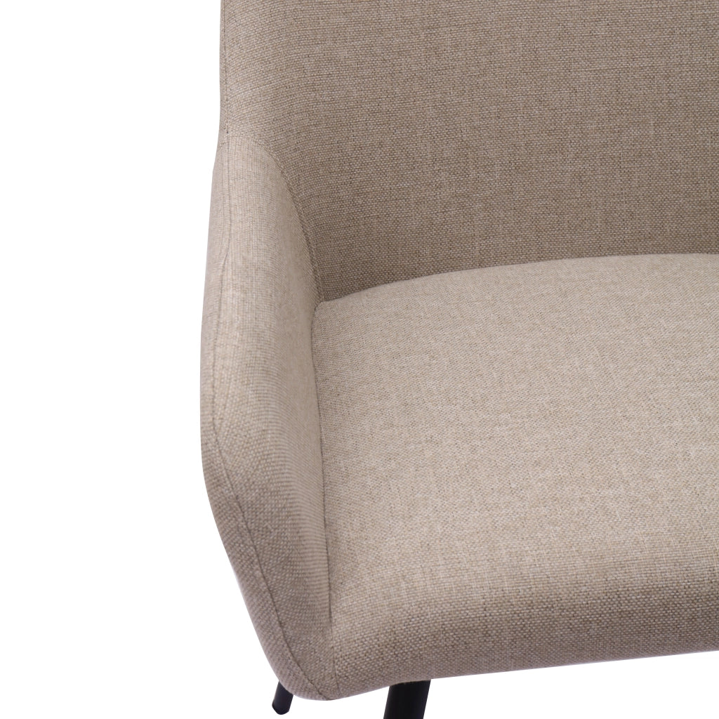 Sedie da Pranzo con Braccioli e Gambe in Metallo ¨C MINIMAL ¨C Set 2 Pezzi, Seduta Larga