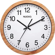 Orologio da Parete in Legno Ronde - Design Vintage - Ideale per Soggiorno e Camera da Letto - 10 pollici - Miele