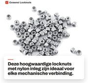 Borgmoer Zeskant con Inserzione Nylon - RVS 304 - M2 - 100 Unità - Resistente ai Colpi e alle Vibrazioni