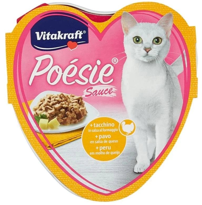 KIT 15 PZ GATTO POÉSIE SAUCE + TACCHINO IN SALSA AL FORMAGGIO 85 GR