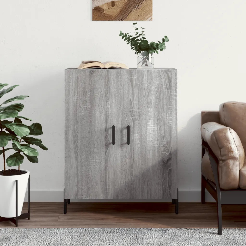 Credenza | Madia | Buffet da pranzo | Armadio da pranzo Grigio Sonoma 69,5x34x90 cm in Legno Multistrato
