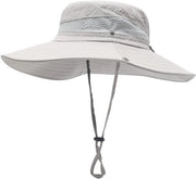 Cappello da Sole Leggero - Camuffato - Cappello da Safari - Cappello da Esterno - Tessuto Ademend Mesh - Regolabile con Kinriem - Cappello da Esterno