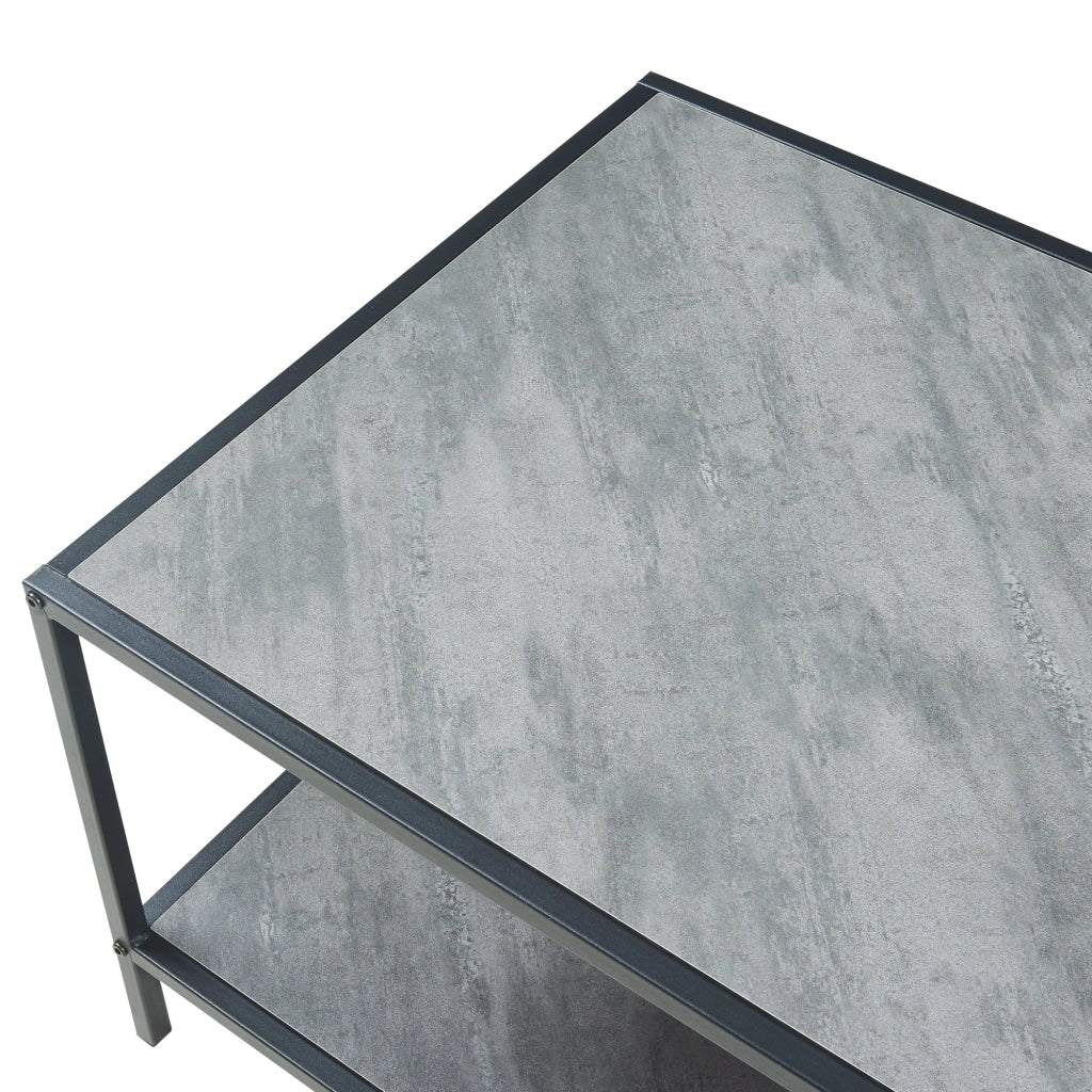 Tavolino da caffè consolle laterale 120 x 60 x 45 cm nero 03_0010834