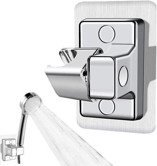 Douchekop Regolatore 360 gradi Regolabile - Plastica ABS - Senza Forare - Sostegno Forte con Sistema Autoadesivo