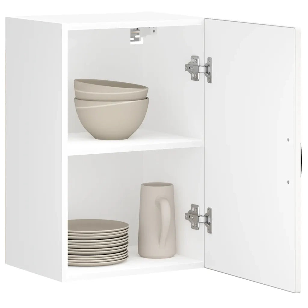 vidaXL Pensile da Cucina Lucca Bianco in Legno Multistrato