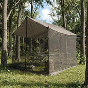 Telo da campeggio con pareti in rete Marrone Grigio 42029008