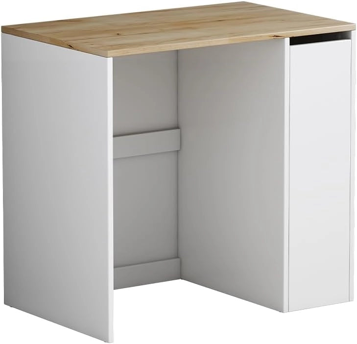 Vicco Mobile lavatrice Lavik, Bianco, 93.5 x 88.5 cm con 3 scomparti, per riporre risparmiando spazio sopra la lavatrice
