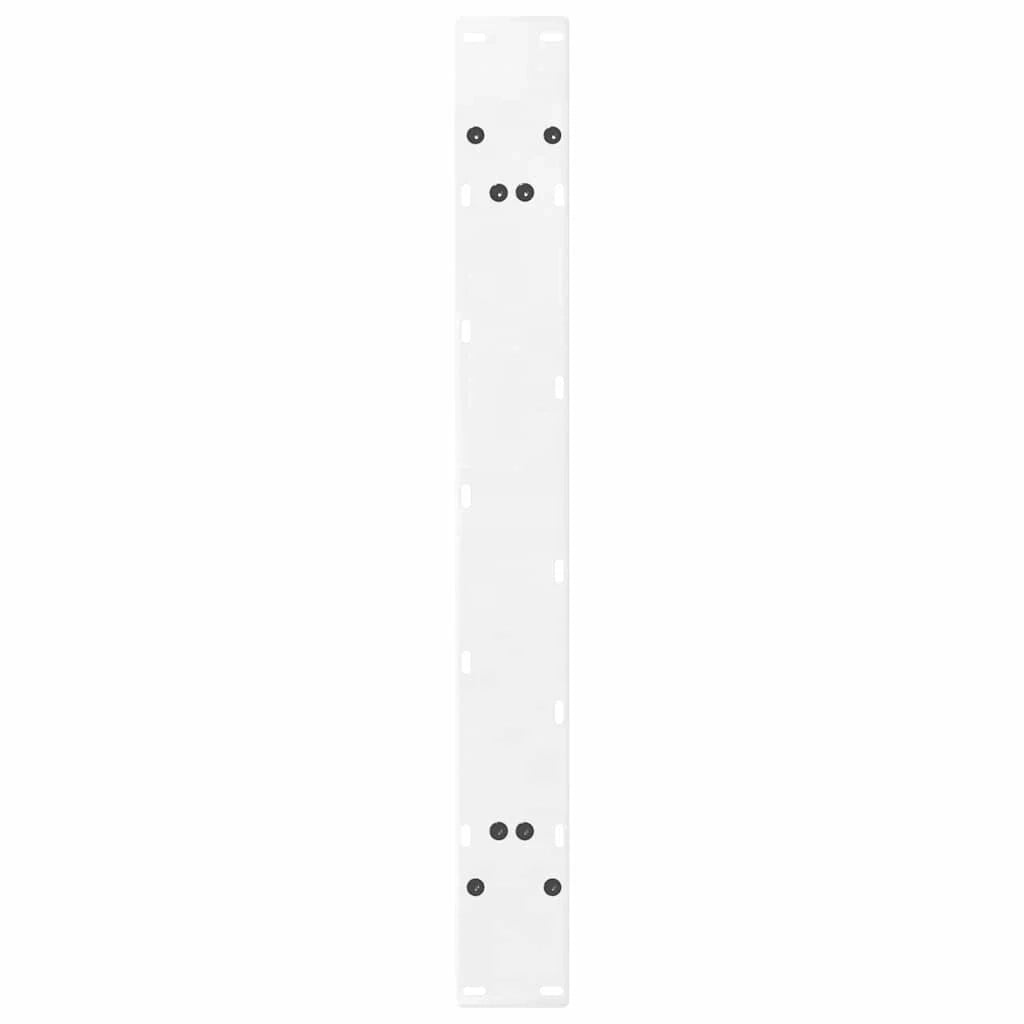 Set di 2 gambe robuste per tavolo da pranzo a forma di A 100 x 72 cm con moderna regolazione dell'altezza acciaio bianco 02_0057141