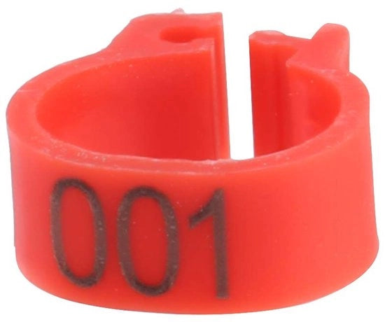 100 Anelli per Pollo 8 mm - Cinture per Polli di Corte