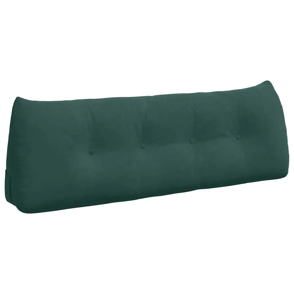 Cuscino per Schiena Verde Scuro 140 x 24 x 50 cm Velluto