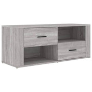 Mobile TV multimediale mensola TV credenza TV sala da pranzo soggiorno camera da letto Sonoma 100 x 35 x 40 cm legno ingegnerizzato grigio 02_0028326