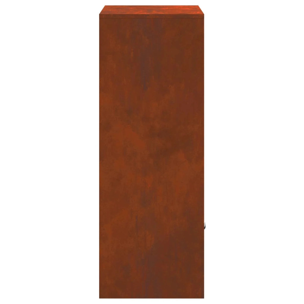 Cassetta per pacchi con archiviazione Ruggine 41 x 38 x 103 cm
