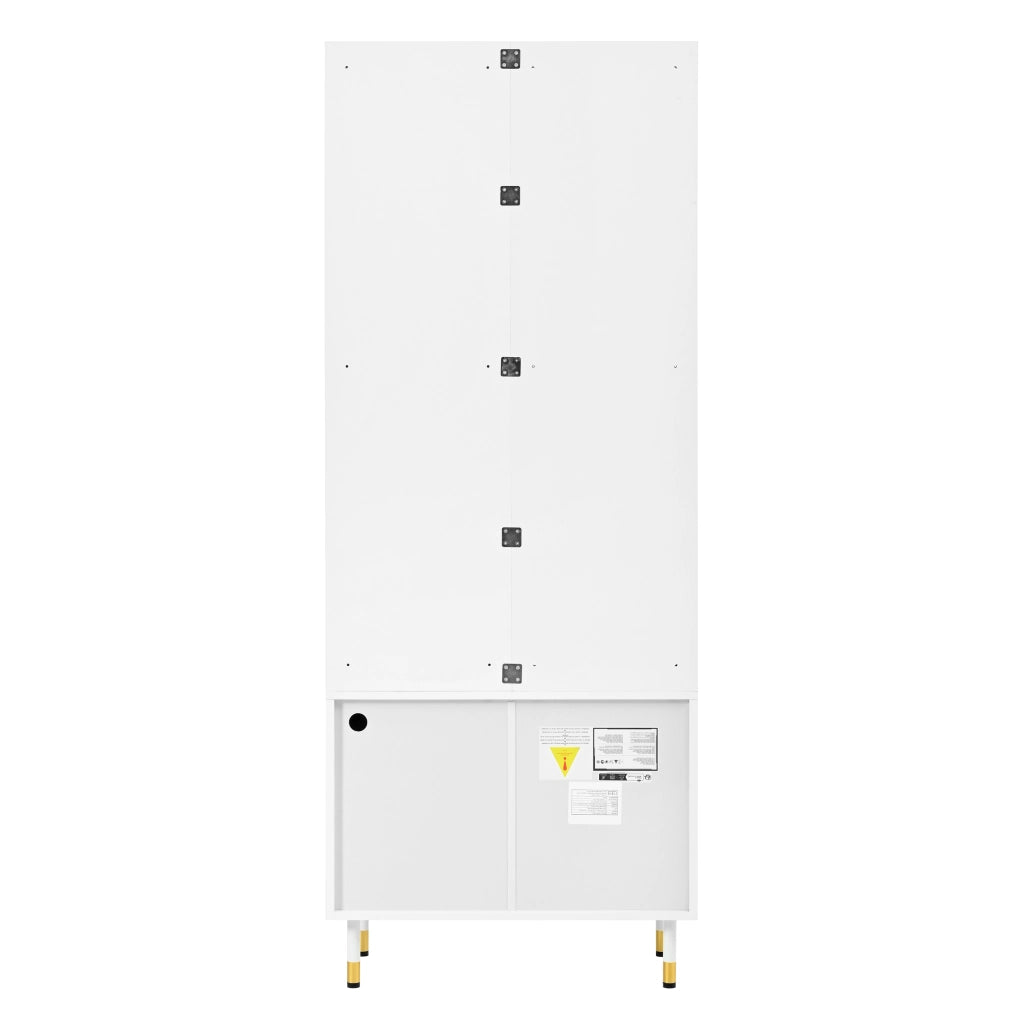 Mobile ingresso con scarpiera; armadio a 2 ante e 6 ganci; in MDF e truciolare; bianco