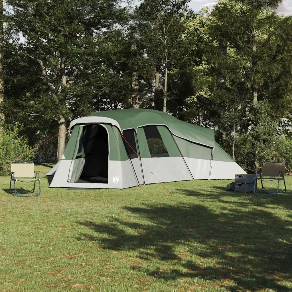 vidaXL Tenda Familiare Verde 762 x 655 x 218 cm Poliestere