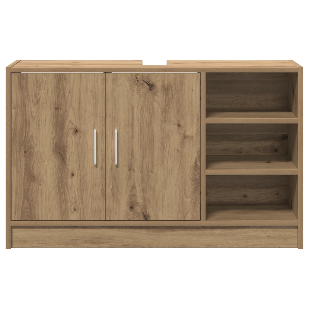 Mobile per Lavabo Rovere Artigianale 90x29x55 cm Legno Ingegnerizzato