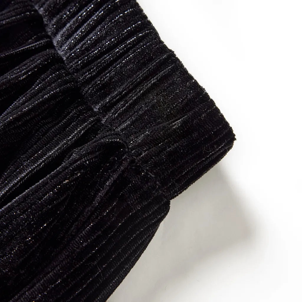 Gonna Plissettata da Bambina con Lurex Nero 104 CFW2132471