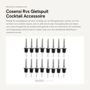Spout per Cocktail con Tappo a Flessa - 16 pezzi - Acciaio Inossidabile - Altezza 11 cm