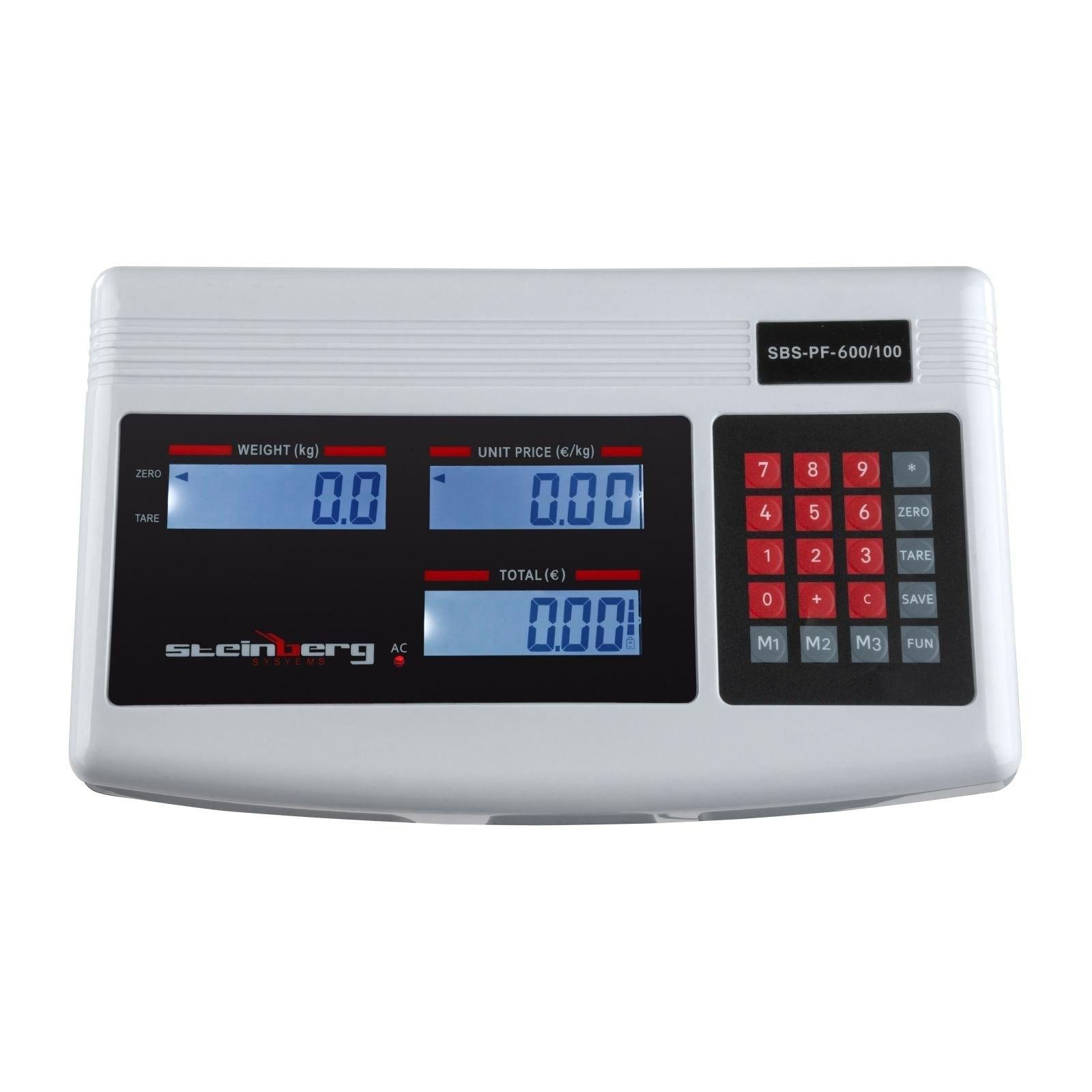 Bilancia digitale professionale a piattaforma 600kg/100g 3414153