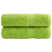 Asciugamani Premium SOLUND 2 pz Verdi 50x100 cm 600 g/mÂ²