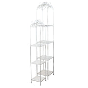 SET DI 2 SCAFFALI DORIANE IN COLORE BIANCO ANTICO