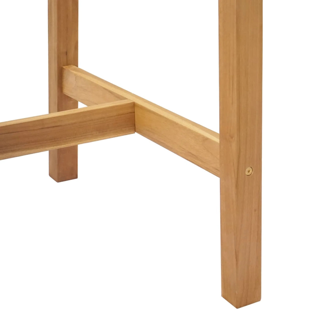 Tavolo da bar Naturale 150 x 75 x 105 cm Legno di teak solido