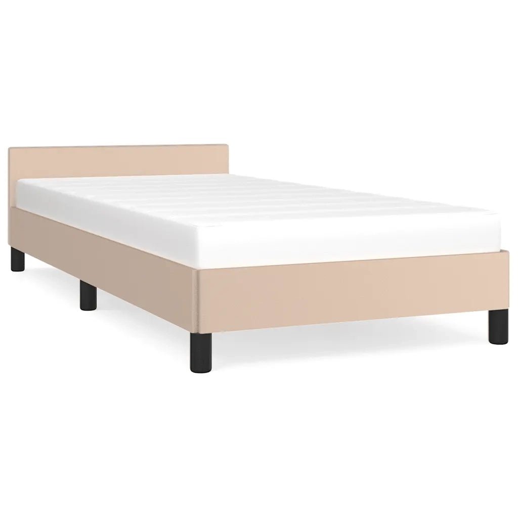 Giroletto con Testiera senza Materasso Cappuccino 90x200 cm