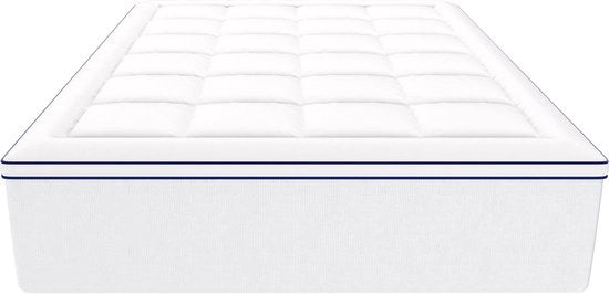 Matras Topper, Dimensioni Re, 76,2 mm di Densità, Schiuma e Veloce, Rimosso, Lavabile, Ergonomico, Drenante, Coolescente, Respirante per Persone che Sudano durante il Sonno