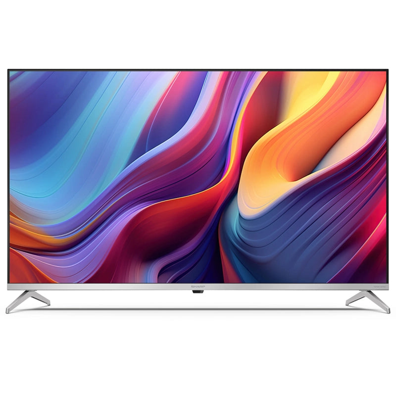 SHARP 43GP6265E - 43" GOOGLE TV QLED 4K - FRAMELESS - TV SAT CERTIFICATO - HDR - AUDIO HARMAN KARDON - ARGENTO - IT