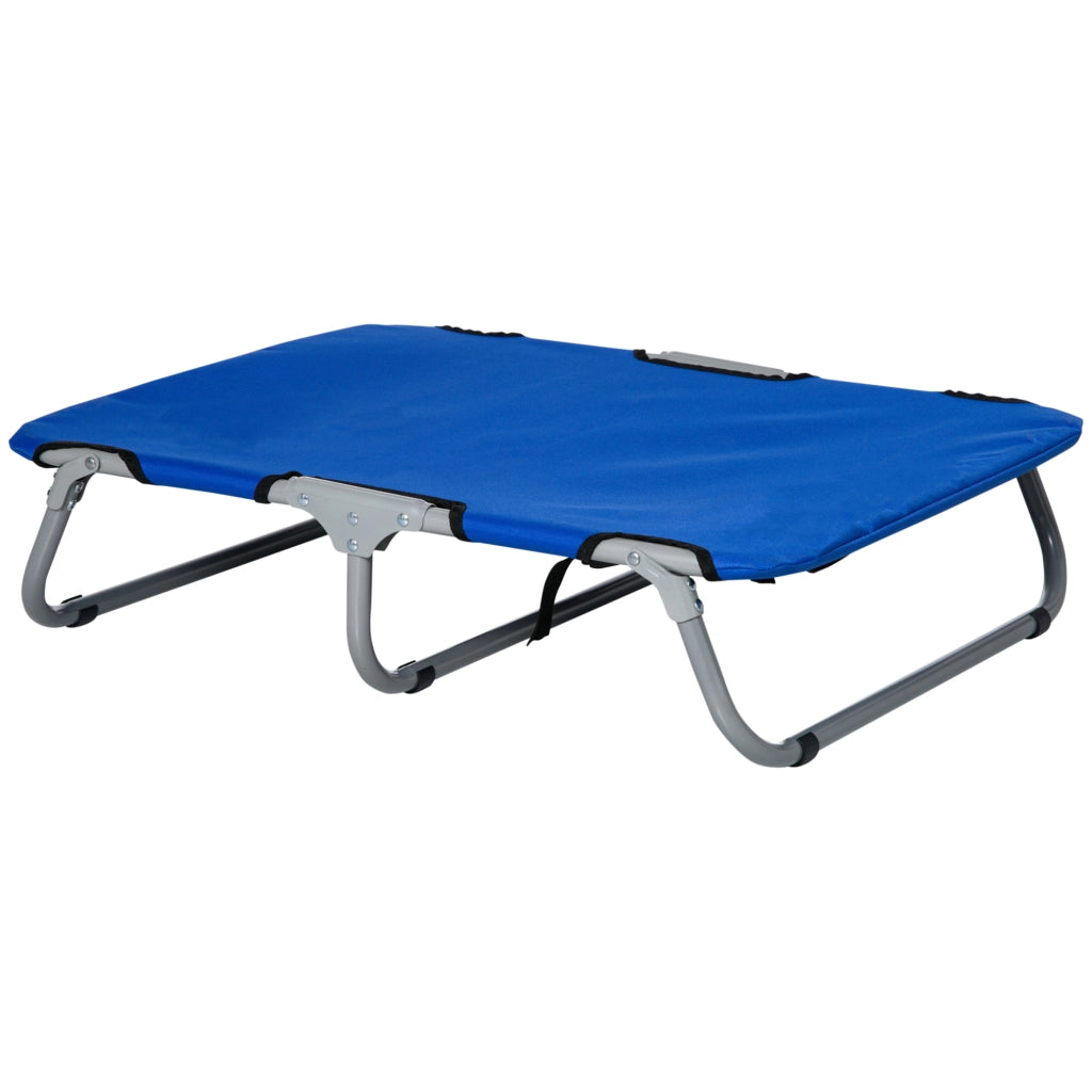 Lettino per Cani Pieghevole ¨C Zephmum ¨C Acciaio e Tessuto Oxford, 71x58x20 cm, Blu