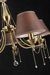 Lampadario Royal Classic in Metallo Chester Ottone