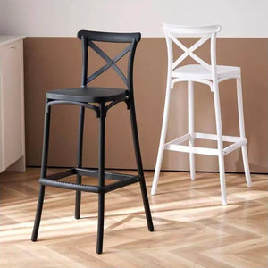 Set 4 Sgabelli 40x36x91 cm in Polipropilene Pompei Bianco